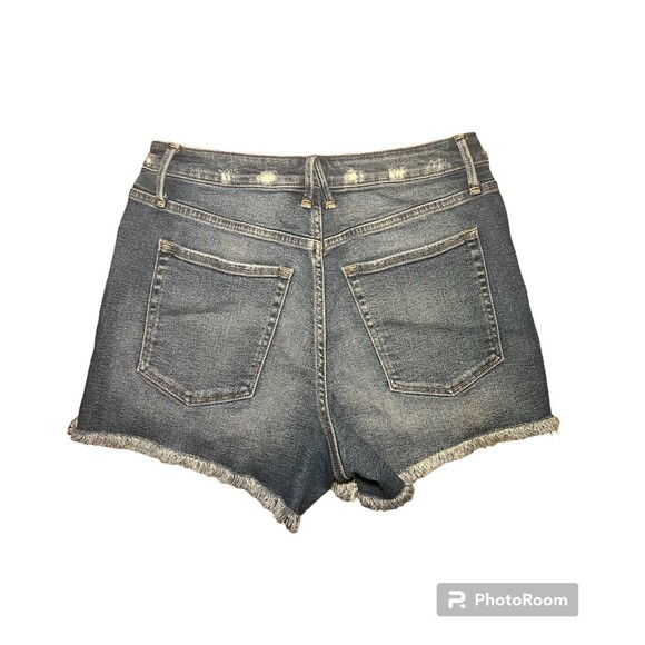 Good American Exposed Button Fly Shorts Size 12 - Picture 2 of 4